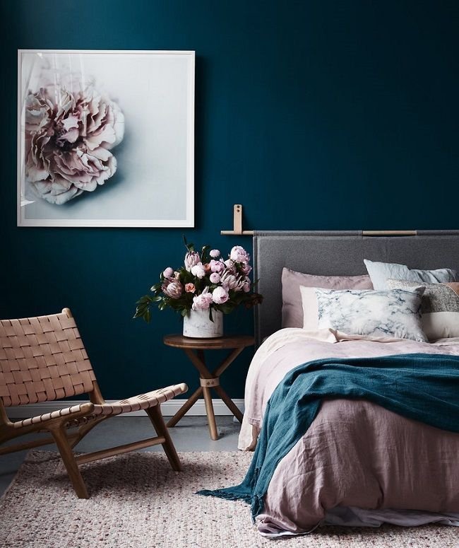 Цвет для спальни: фото красивого сочетания цвета в интерьере спальни